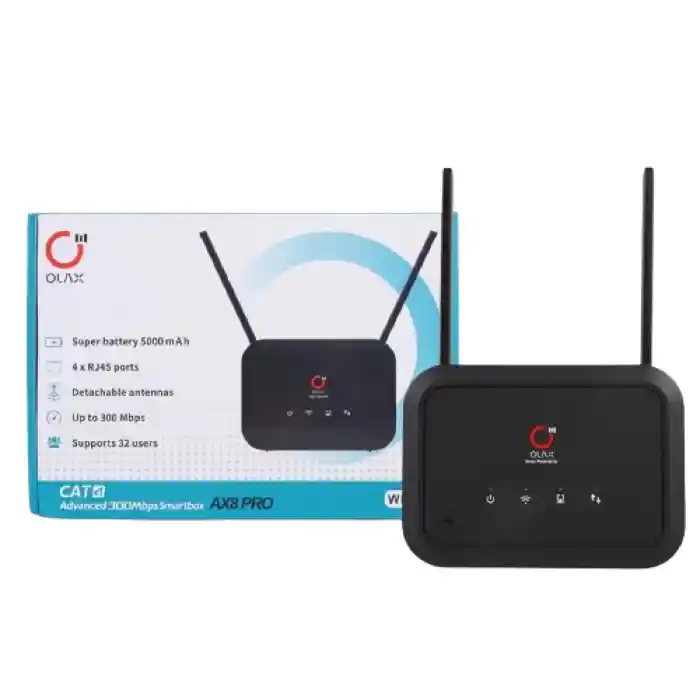 OLAX AX8 Pro WIFI 6 5000mah Battery With SMA Antenna 4g/5g with Sim Card Mobile Wifi Router
